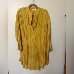 Zara linen blend (New without tags) pleated tunic